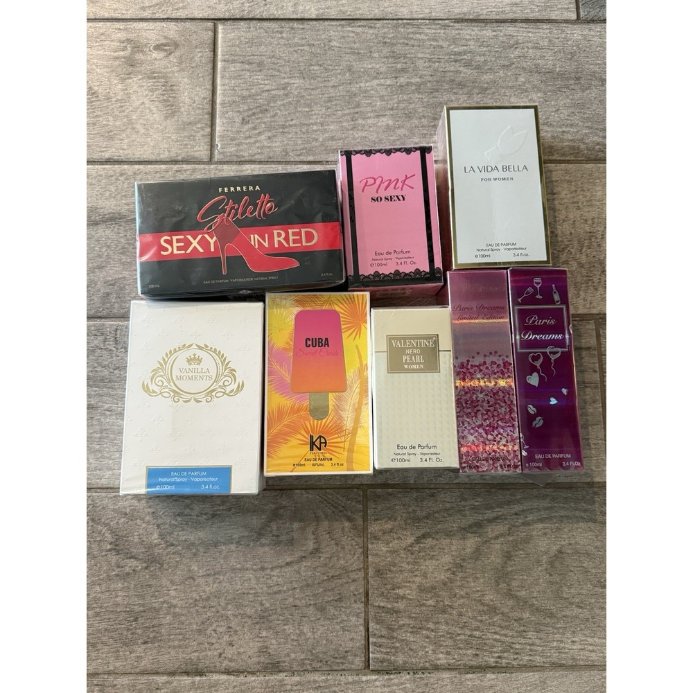 Lot Of 8 Inspired Womens Fragrances New Sealed